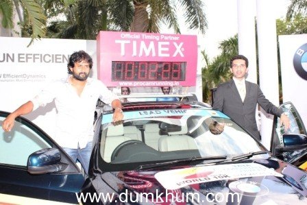 TIMEX Timer & BMW X6, the Lead Car for TCS World 10K Bangalore 2013 launched at Get Active Expo