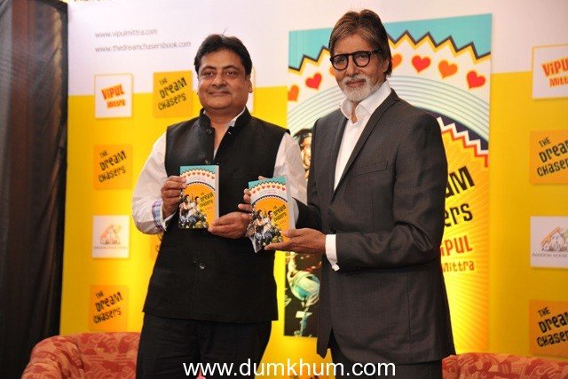 Vipul Mittra’s eagerly awaited 2nd novel-  ‘The Dream Chasers’ launched by Amitabh Bachchan