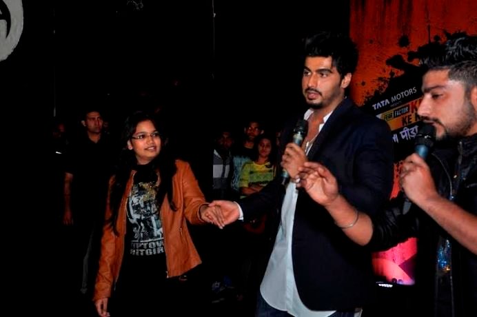 The newest Khiladi in town, Arjun Kapoor was in the capital today and interacted with the students of Hindu College