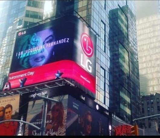 Jacqueline on Times Square!