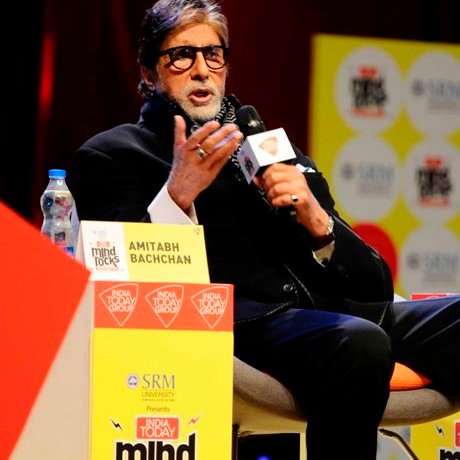 Mr Amitabh Bachchan, Taapsee Pannu and Shoojit Sircar at India Today Mind Rocks youth Summit 2016.
