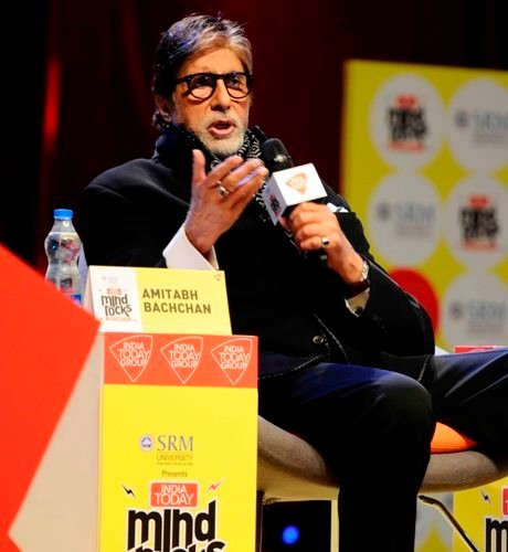 Mr Amitabh Bachchan, Taapsee Pannu and Shoojit Sircar at India Today Mind Rocks youth Summit 2016.