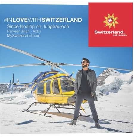 CATCH RANVEER SINGH IN THIS AMAZING EXTENDED VERSION 2 MINUTE VIDEO OF THE ‘INLOVEWITHSWITZERLAND’ CAMPAIGN