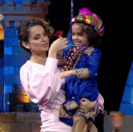 Kangana Ranaut visits the sets of Chhote Miyan Dhaakad.