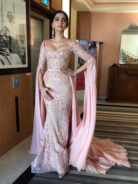 First Look – Sonam Kapoor looks ethereal on Day 5 of red carpet at Cannes Film Festival 2017! (1)