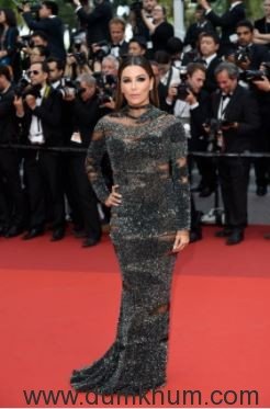 L’Oréal Paris ambassador Eva Longoria on Day 7 of red carpet at Cannes Film Festival 2017