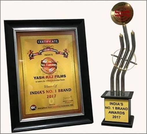 Yash Raj Films chosen as India’s Number 1  Film Production House Brand by Leading Research Report