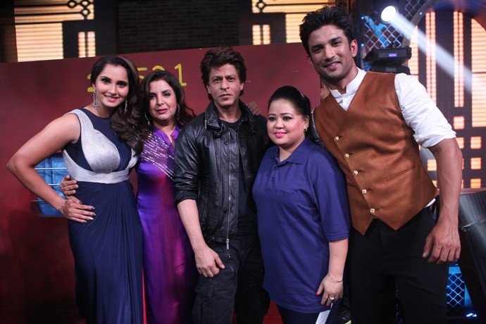 Sushant Singh Rajput and Sania Mirza pay tribute to Shah Rukh Khan on Farah Khan’s Lip Sing Battle