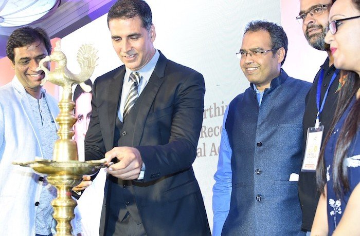 Bollywood star Akshay Kumar Unveils the Nationwide Movement of New India Conclave in Mumbai last evening