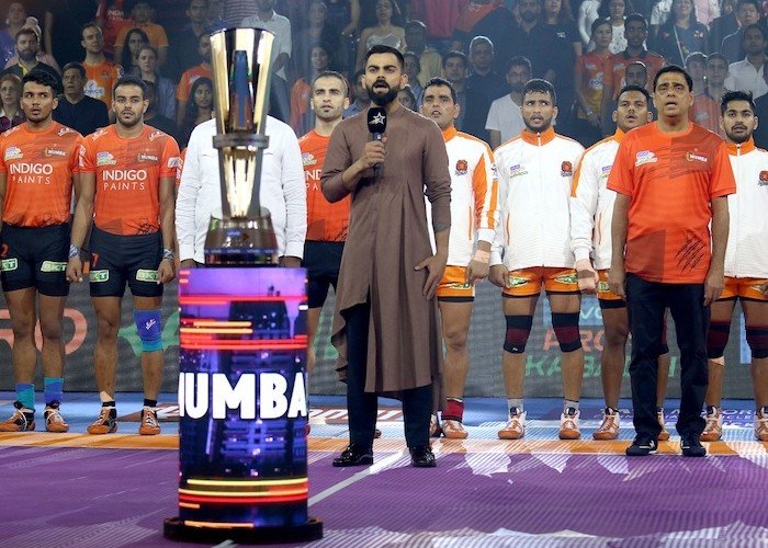 Virat Kohli, Team India Captain (Cricket) opens the Mumbai leg of VIVO PRO KABADDI Season 7.