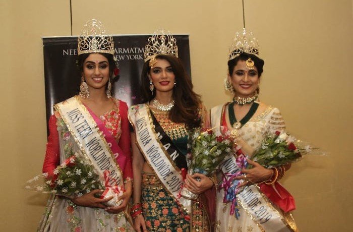 Miss India Worldwide Shree Saini crowns Tanishk Sharma as Miss India Worldwide 2019