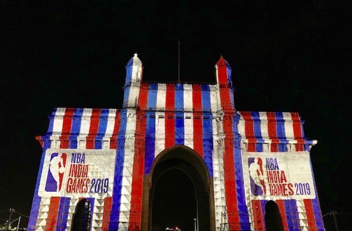 NBA Lights Up The Gateway of India