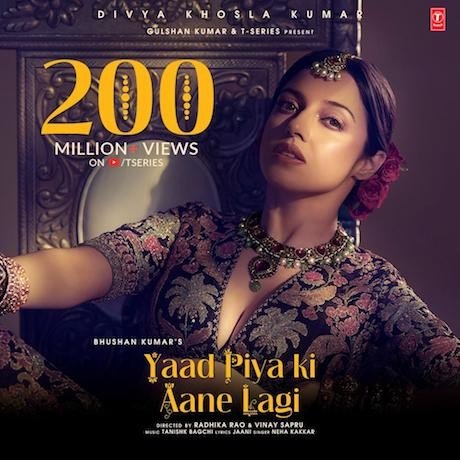 Divya Khosla Kumar hits it out of the park as Yaad Piya Ki Aane Lagi crosses 200 million views on YouTube!