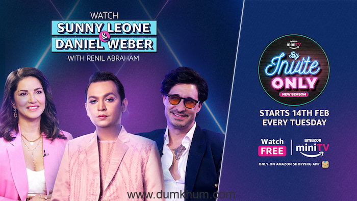 A sizzling tete-a-tete awaits as Sunny Leone & Daniel Weber kickstart Amazon miniTV’s celebrity talk show ‘By Invite Only’