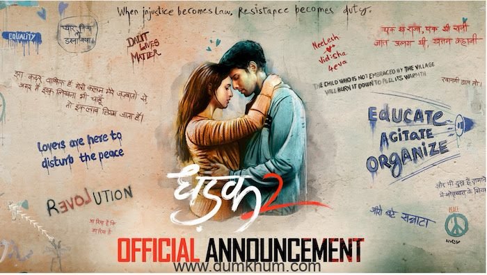 ZEE STUDIOS, DHARMA PRODUCTIONS, AND CLOUD 9 PICTURES PROUDLY ANNOUNCE DHADAK 2; IN CINEMAS ON NOVEMBER 22ND, 2024
