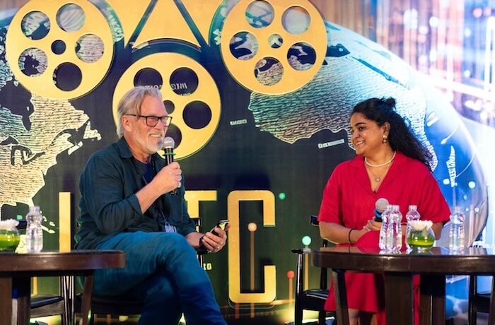 Ashwiny Iyer Tiwari speaking on Championing Women in Cinema at the IIFTC 