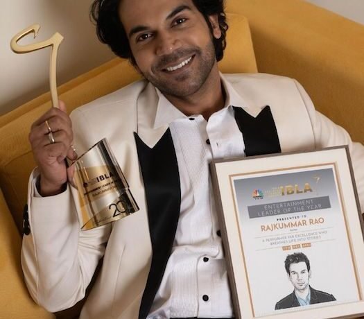 Rajkummar Rao Honored as Entertainment Leader of the Year at CNBC-TV18 India Business Leader Awards